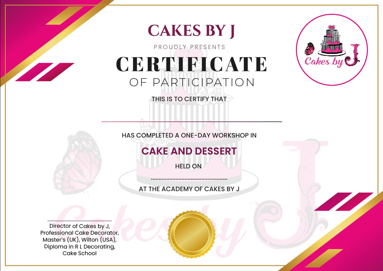 Certificate of Participation